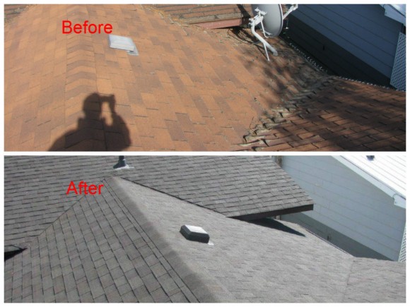 Before and After Roof Repairs. Best Calgary Roofers for Roofing Services.